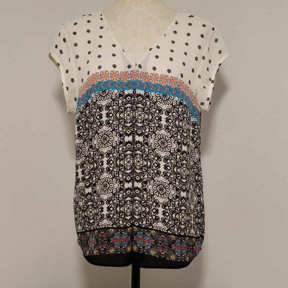 DR2 Short Sleeve Blouse Size Medium - Picture 1 of 7